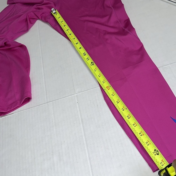 Nike Fast Dri Fit Tight Fit Mid Rise 7/8 Length Leggings Pink XLarge $70 NWT - Picture 15 of 16